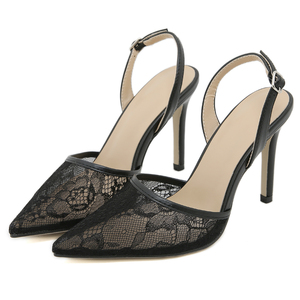 2024 Hot Sale New Elegant Lace, Women's Pointed High Heel Dress <b>Shoes</b> Wedding <b>Shoes</b> - Product Image 4