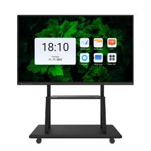 55 65 Inch 4K Multimedia All In One Pc Touch Screen Mobile Smart Board 75 85 Inch Interactive Whiteboard