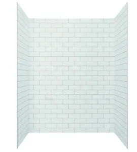 Hotaqi Acrylic Shower Wall for Shower Enclosure Backboard with Fiber Glass reinforcement Shower Surrounds