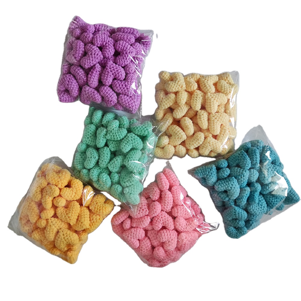 Уникальный детский подарок игрушки ручной работы хлопок вязание крючком сердце