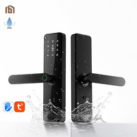 Cerradura Inteligente para Puerta, IP65 Impermeable, Nube y Aplicación, Multilingüe, Huella Dactilar, Contraseña, Tarjeta, Control de Acceso, Aleación de Aluminio, Madera, Acero