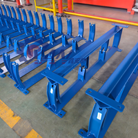 Support de rouleau de convoyeur en acier anti-corrosion à pulvérisation électrostatique réglable et personnalisé pour système de convoyeur à bande XAN