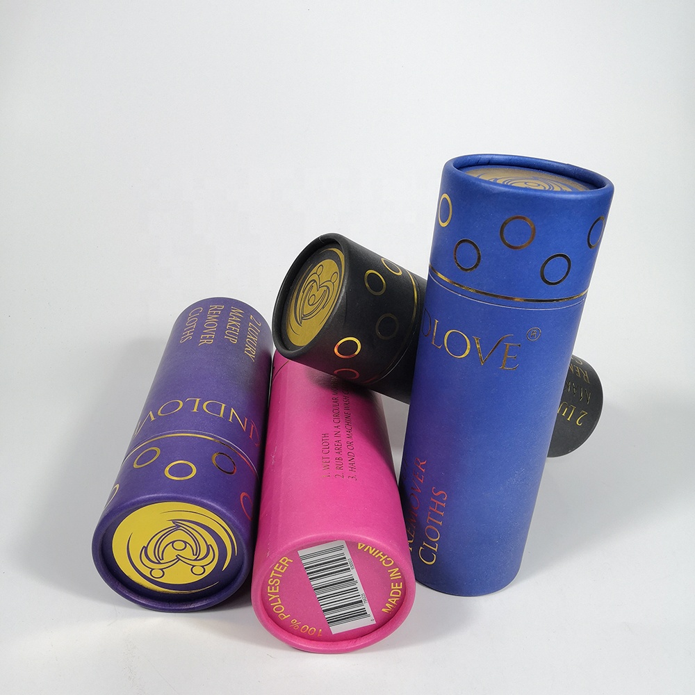 Custom design cardboard paper tube gift box cylinder paper <span class=keywords><strong>can</strong></span> packaging box - Product Image 2