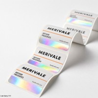 Étiquettes de bouteilles personnalisées avec logo imprimé, 3 ml, 5 ml, 10 ml, petites étiquettes pour pots en verre, autocollants holographiques, étiquettes d'emballage imperméables