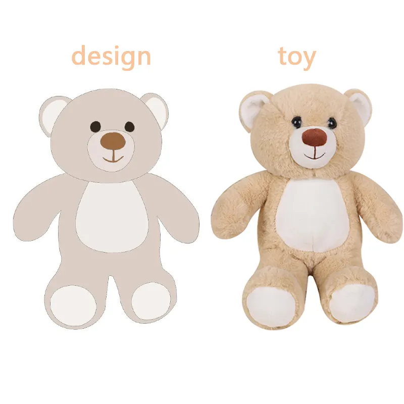 Super Soft sublimated Logo custom plush teddy bear toy CPC Cute stuffed Teddy Bear Toy Baby Plush Bear kids dolls