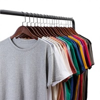 T-shirt vierge unisexe personnalisé OEM, coupe décontractée, 100% coton tricoté 220 g/m², imprimé sérigraphié, écologique et épais, idéal pour l'été