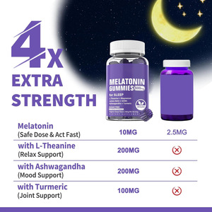 Gomitas de Melatonina con Magnesio, GABA y Cúrcuma con Sabor <span class=keywords><strong>a</strong></span> Uva para el Sueño, Relajación Nocturna y Bienestar en Adultos (No apto para Niños) - Product Image 3