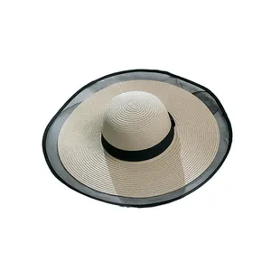 Panama Straw Hat Gorras Chapeaux New Fashion Brim Bucket Empty Top Clearance Wholesale Summer Chapeau Floppy Beach Shoes And Hat