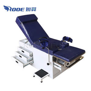 Lit de consultation gynécologique pliable et portable A-S106A avec 3 grands tiroirs - Product Image 1