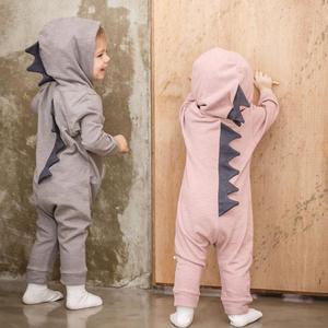 Nouveauté 2021 INS : Combinaison à capuche dinosaure pour bébé, modèles à succès, vêtements pour enfants, combinaison pour enfants, commerce extérieur - Product Image 4