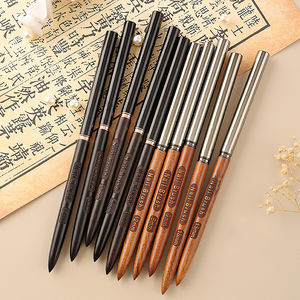 Set de Arte para <span class=keywords><strong>Uñas</strong></span> de Madera de Sándalo con Pinceles Especiales para Esmalte en Gel y Pintura Degradada, Portátil - Product Image 1