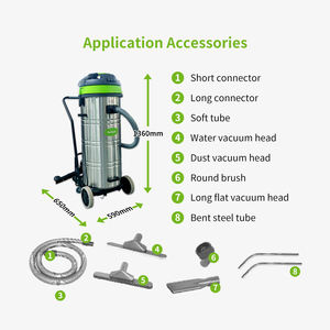 Aspirador húmedo y seco de 110L Aspirador eléctrico industrial resistente con fuerte sutilidad de succión - Product Image 6