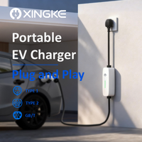 Station de recharge pour voiture à domicile Xingke X7 3,5 kW 16A Chargeur EV portable GB/T Type 1 Type 2 Plug and Play