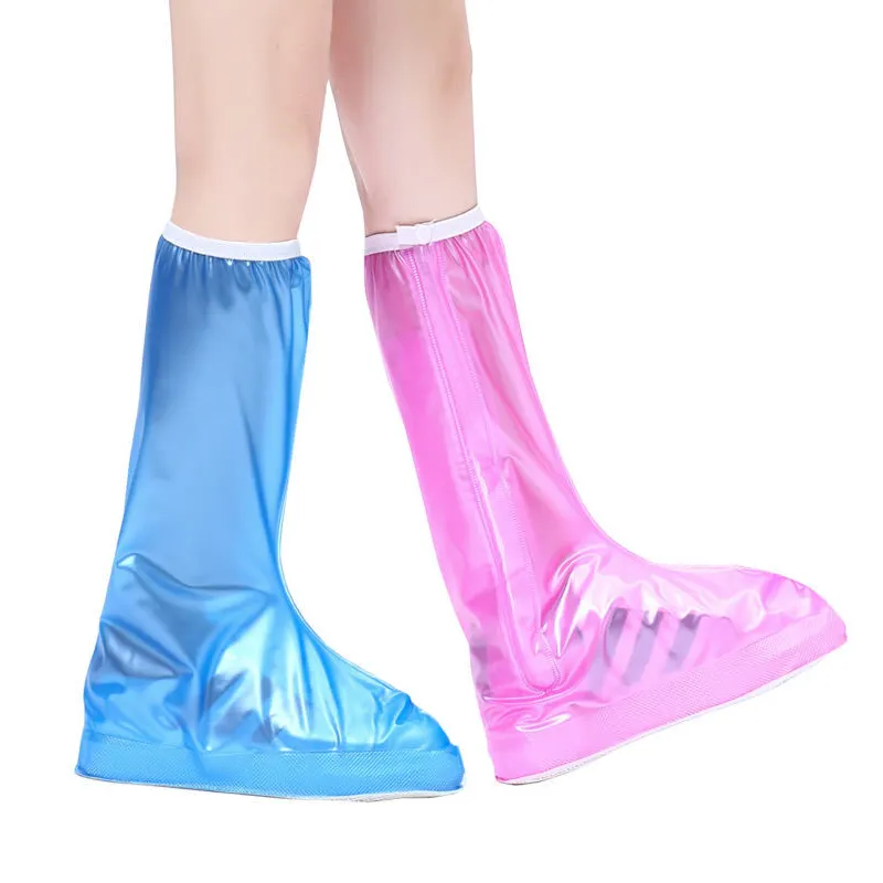 Clear Waterproof Non Slip Covers Boots Protector Reusable PVC Rain Protective Shoe Sole Overshoe