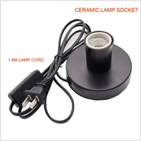 Support de lampe E27 avec prise d'interrupteur 1.8M cordon de lampe et prise de lumière support maison hôtel bureau tapis antidérapant UV Edison ampoule Style vis