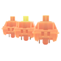 Tecsee Clavier mécanique personnalisé Interrupteur DIY Gaming Bouton poussoir 3Pin 5Pin Jaune/Marron/Noir/Rouge/Blanc/Bleu/Vert