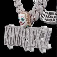 Ciondolo di Lusso Hip Hop di Tendenza con Moissanite e Charms Iced Out per Uomo, Ideale per Feste, Nightclub e Social Media