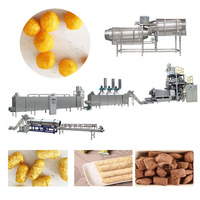 Extrudeuse industrielle à vis simple ou double pour la fabrication de maïs soufflé, riz et snacks, capacité 140-260 kg/h, 4000 kg