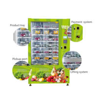 Automatische fruit- en groenteautomaat met grote capaciteit, volledig automatisch koelsysteem, 24 uur per dag selfservice-apparatuur