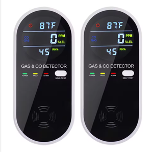 Plug in <strong>Carbon</strong> <strong>Monoxide</strong> and <strong>Natural</strong> <strong>Gas</strong> Alarm, Temp Humidity Monitor, CO &amp; Propane, <strong>Natural</strong>, &amp; Explosive <strong>Gas</strong> <strong>Detector</strong> for Home - Product Image 3