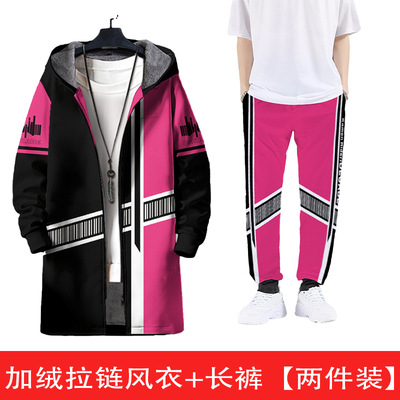 Pantalones rojo rosado