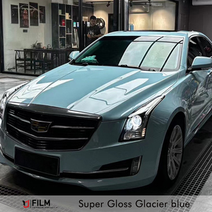 Envoltura de vinilo para coche a precio de fábrica, envoltura de cuerpo completo autoadhesiva, vinilo para coche, cristal, helado, vinilo de liberación de aire azul, envoltura para coche - Product Image 2
