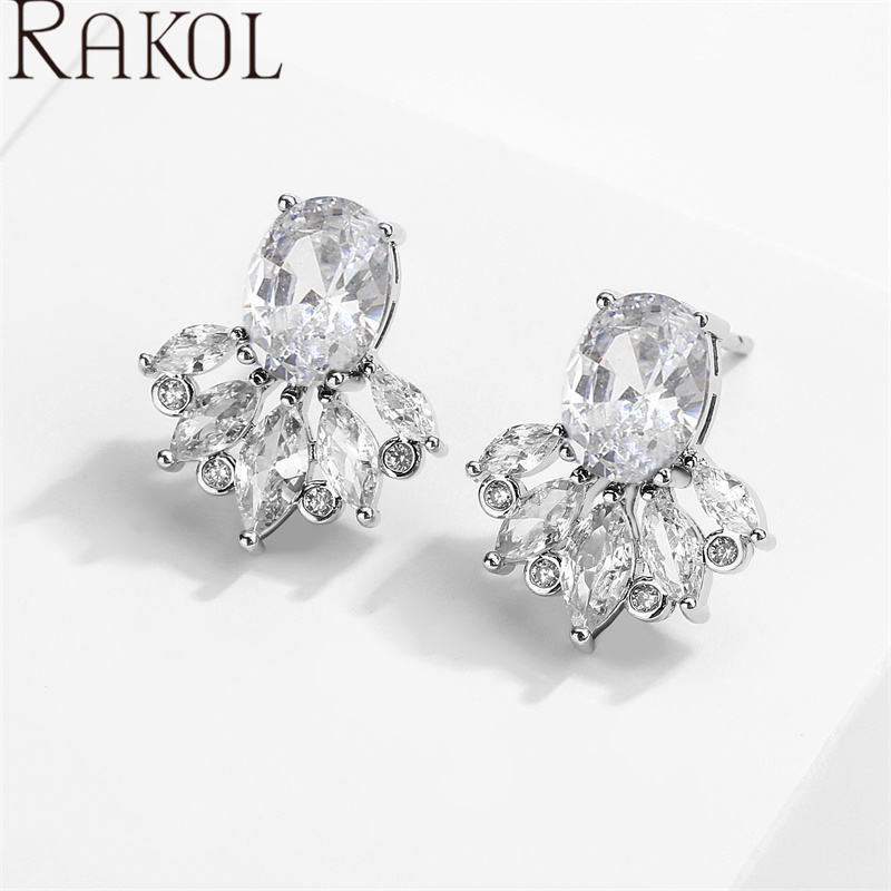 หินใสชุบสีขาว