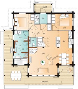 <span class=keywords><strong>Maison</strong></span> préfabriquée en bois naturel imperméable à l'eau pour vivre - Product Image 2