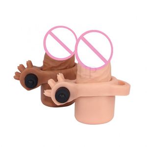 Kostenlose individuelle Schachtel - längere, stärkere Sexspielzeuge Erwachsenenprodukte Penisvergrößerung Vibrationskondom mit Vibratorkugel - Product Image 3