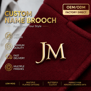 <span class=keywords><strong>Spilla</strong></span> Personalizzata in Metallo con Nome, Iniziale o Monogramma, Distintivo da Bavero con Chiusura a <span class=keywords><strong>Farfalla</strong></span> per Abito e Uniforme - Vendita all'Ingrosso - Product Image 1