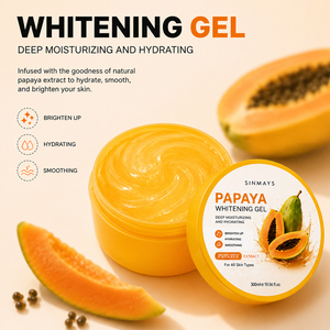 Gel éclaircissant à la papaye et au glutathion, gel hydratant pour le corps et le visage, réparation des taches brunes - Product Image 2