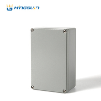 Boîtier en aluminium extrudé IP67 pour instruments électroniques avec rail DIN, boîte métallique 175*80*80mm pour câblage électrique