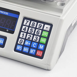 FF1976-424F फल वाणिज्यिक संतुलन इलेक्ट्रॉनिक मूल्य गिनती पैमाने पर डिजिटल वजन पैमाने एलईडी दोहरी-प्रदर्शन 40kg/5g - Product Image 3