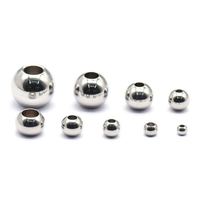 2mm 2.5mm 3mm 4mm 5mm 6mm 7mm 8mm 10mm 12mm perles d'espacement rondes en acier inoxydable pour femmes Bracelet fabrication de bijoux résultats
