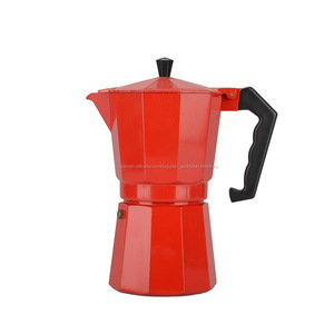 Top vendedor café rojo de respetuoso del medio ambiente café fabricante oem maceta moka - Product Image 1