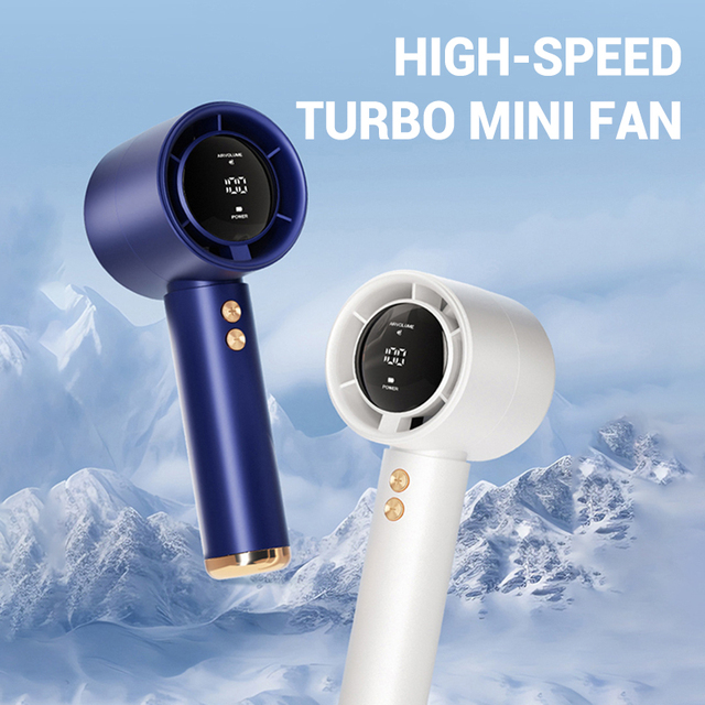 Wholesale Custom Handheld Fan Portable 100 Gears Small Electric Ventilador Mini USB Rechargeable Air Cooler Fan