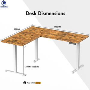 Escritorio <span class=keywords><strong>de</strong></span> pie moderno <span class=keywords><strong>de</strong></span> acero inoxidable con doble motor, altura ajustable eléctrica para <span class=keywords><strong>oficina</strong></span> en casa o <span class=keywords><strong>muebles</strong></span> <span class=keywords><strong>de</strong></span> <span class=keywords><strong>oficina</strong></span> para dormitorio - Product Image 6