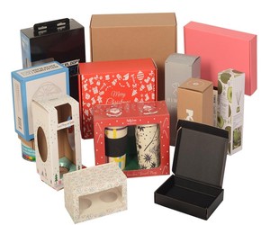 Hộp giấy cứng nhắc với góc vàng gia cố sang trọng cho hộp giấy bao bì sản phẩm cao cấp - Product Image 1