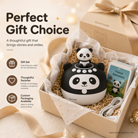 Tablette éducative interactive NFC Panda Story pour enfants, écran tactile, histoires éducatives, veilleuse, rechargeable, corps en ABS sûr