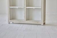 Étagère de bibliothèque en pin recyclé en bois massif de style ferme vitrine armoire de buffet buffet de style français miroir