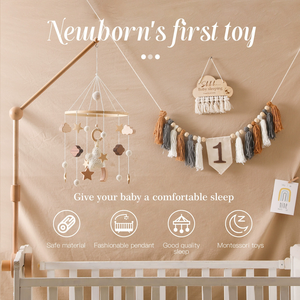 Vendita calda giocattoli appesi per neonati luna stella nuvola Baby culla cellulari per ragazzi e ragazze - Product Image 3