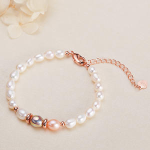 Pulsera de Perlas de Agua Dulce con Degradado a Pequeña Escala, Diseño Inspirado en Joyería Artesanal de Cuentas Shanxiahu, Modelo 33118, Venta al por Mayor - Product Image 3
