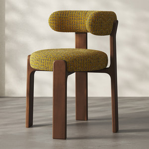 Chaise <span class=keywords><strong>de</strong></span> salle à manger <span class=keywords><strong>de</strong></span> luxe, ensemble <span class=keywords><strong>de</strong></span> meubles pour la maison et le restaurant, <span class=keywords><strong>chaises</strong></span> <span class=keywords><strong>de</strong></span> salle à manger modernes en tissu nordique et bois massif pour table à manger - Product Image 4