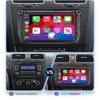 MeiHua 7 8 9 VW perillas Android pantalla táctil navegación GPS reproductor Multimedia para Volkswagen Magotan Sagitar Santana Carplay