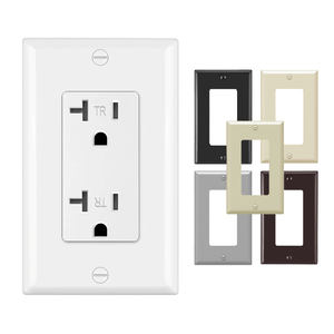 MVAVA ULクイックワイヤーねじレスプラスチックパネル米国アメリカ20A 125V AC TR屋外電気壁コンセントソケットデコレータレセプタクル - Product Image 4