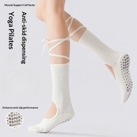 Chaussettes de yoga tricotées à cinq doigts pour femmes, respirantes, anti-humidité, antidérapantes, pour l'intérieur, modèle ODM, idéales pour l'été