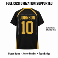 Camiseta de Fútbol de Secado Rápido, Estilo Urbano, Corte Holgado, Personalizada con Impresión DTG, para Entrenamiento en Grupo