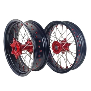 Juego Completo de Ruedas 17x3.5 5.0 con Radios de Aluminio para <span class=keywords><strong>Honda</strong></span> CRF250 450R 2003-2024 <span class=keywords><strong>Supermoto</strong></span> Todoterreno - Product Image 5