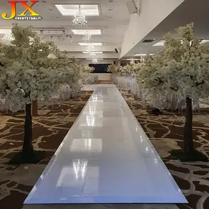 Tinggi Glossy tari kayu lapis lantai dalam dan luar ruangan dekorasi pernikahan 24x24ft lantai dansa kayu suplai pesta
