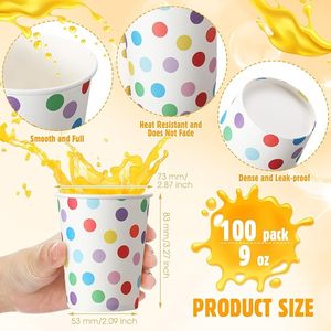 Gobelet à lait, jus d'orange 12oz 16oz, gobelet à paroi simple, boisson chaude avec couvercle, gobelets en carton jetables - Product Image 1